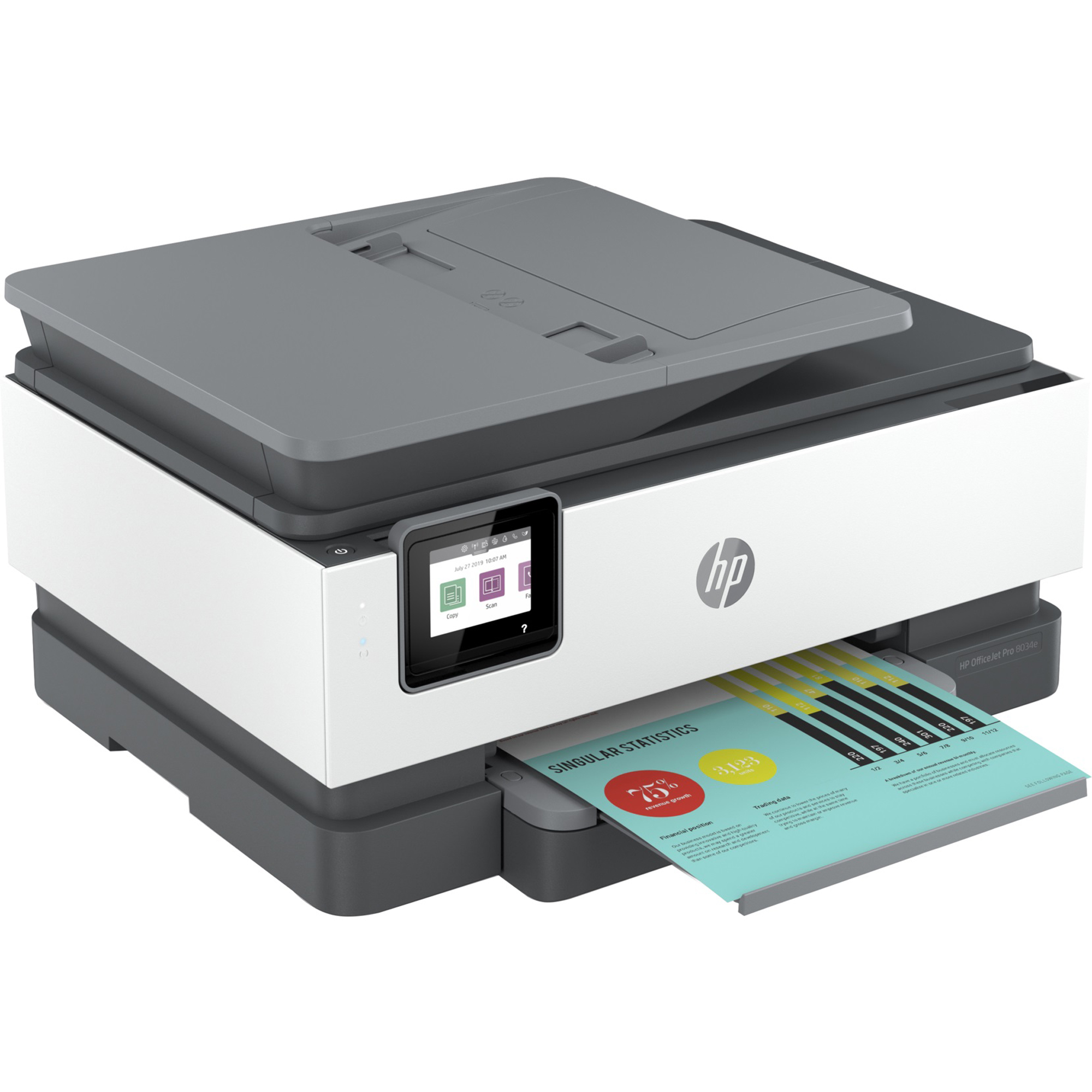 HP Officejet Pro 8034e Wireless Inkjet Multifunction Printer - Color ...