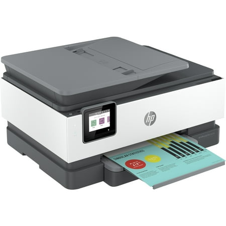 HP - OfficeJet Pro 8034e Wireless All-In-One Inkjet Printer with 12 months of Instant Ink Included with HP+ - White