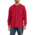thumbnail image 2 of GrmtClth Henley Shirts for Men Fashion Long Sleeve Button T-Shirts Comfy Soft Classic Tee Tops with pocket Wine M, 2 of 6