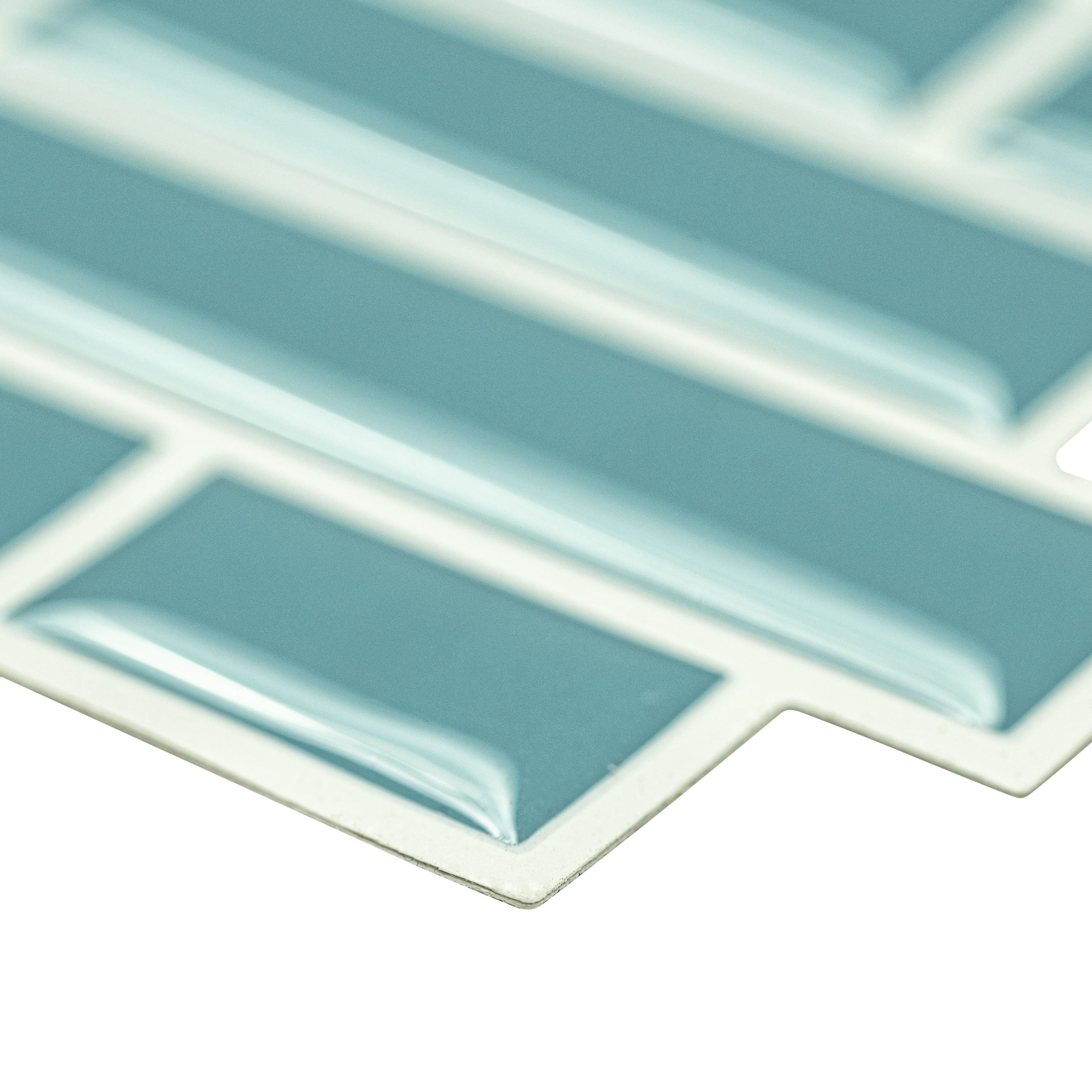 Mainstays Blue Interlocking Peel & Stick Mosaic Wall Tile (2.84 Sqft / pack)