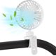 thumbnail image 1 of Ventilador para cochecito con correa flexible, recargable de 2000 mah, ventilador portátil, ventilador personal de 3 velocidades, mini ventilador de refrigeración USB, 1 of 5