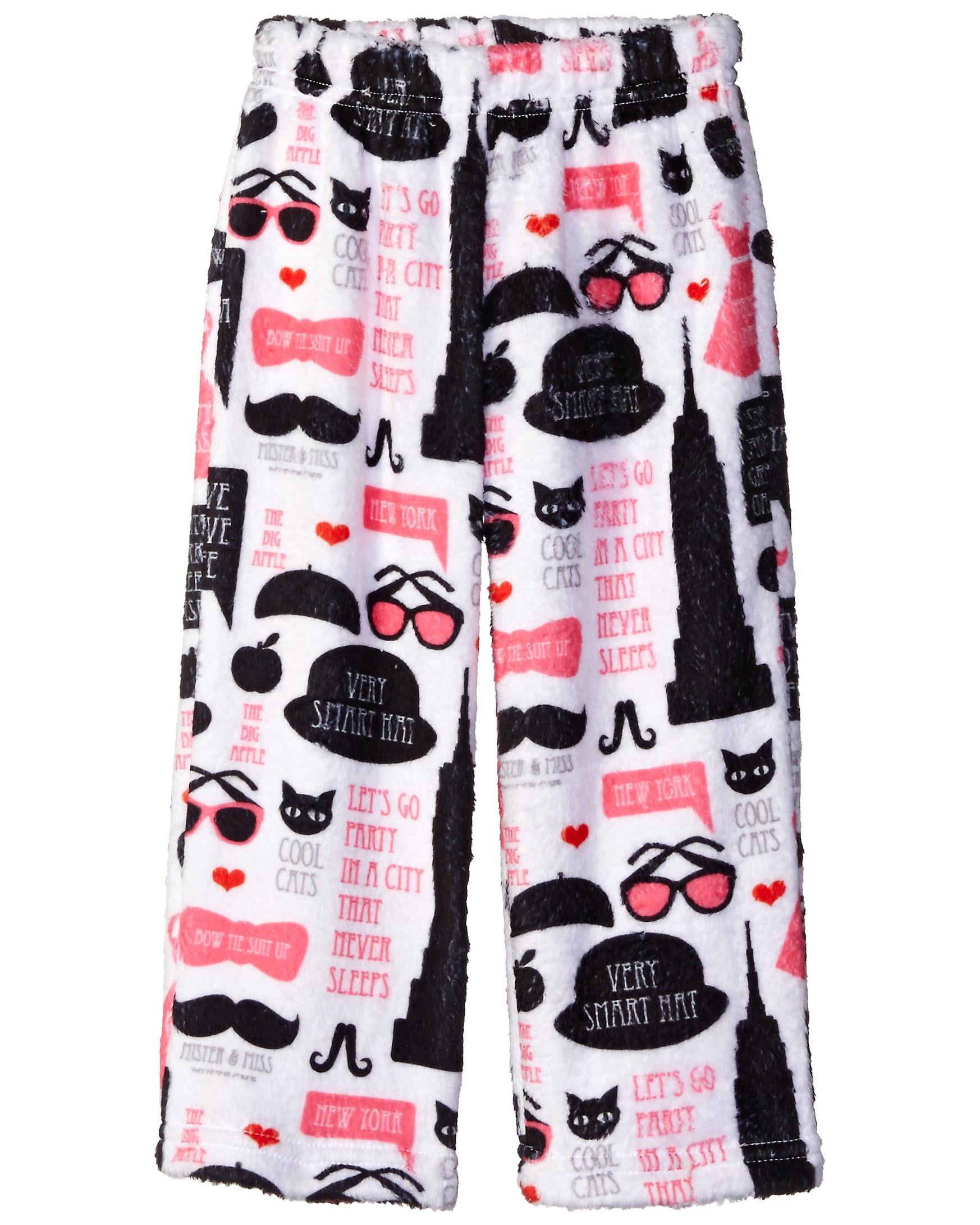 Up Past 8 Big Girls' Fuzzy Pajama Pant, Donuts – Premium Apparel Shop