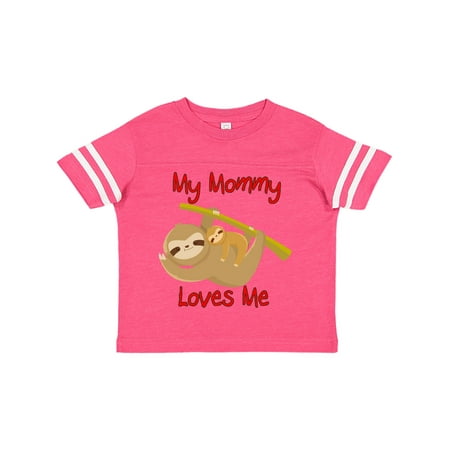 

Inktastic My Mommy Loves Me Sloth Gift Toddler Boy or Toddler Girl T-Shirt