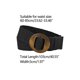 thumbnail image 3 of Cinturones de tejido elástico para mujeres INSPIRE CHIC, hebilla de madera de ratán de paja, cinturón ancho elástico para vestido negro de 60 a 85 cm, 3 of 4