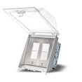 thumbnail image 2 of EFDOWPS-Eurofase Heating-Dual Duplex Switch Weatherproof Surface Mount and Gang Box - 20 Amp Per Pole-Stainless Steel Finish, 2 of 3