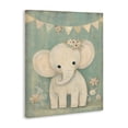 thumbnail image 2 of Stupell Industries Cottage Elephant with Overhead Banner Canvas Art, 24 x 30, by Ink Drop Loft, 2 of 8