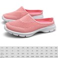 thumbnail image 2 of Zapatos de mulas zapatos planos de punto transpirables malla con puntera cerrada espalda abierta para mujeres y hombres, 2 of 6