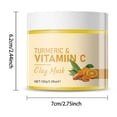 thumbnail image 3 of Puntoco Mascarilla de arcilla con vitamina C y cúrcuma, nutritiva, iluminadora, limpia e hidratante, mascarilla de barro con vitamina C y cúrcuma, película de barro facial, 3 of 5