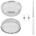 thumbnail image 3 of Rv Screens For Vents Rv Roof Vent Lid Cover Silver 2.8-Inch Diameter Insect Prevention 2Pcs, 3 of 5