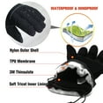 thumbnail image 5 of EvridWear 9 Hours Heated 3M thinsulate Thermal Gloves with 2 Rechargeable Battery (Sizes L Black), 1 Pair, 5 of 6