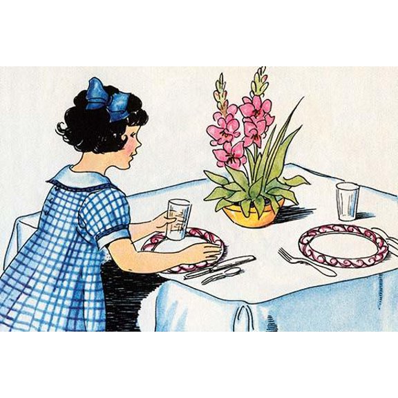 Setting the Table-Fine Art Canvas Print (20" x 30")