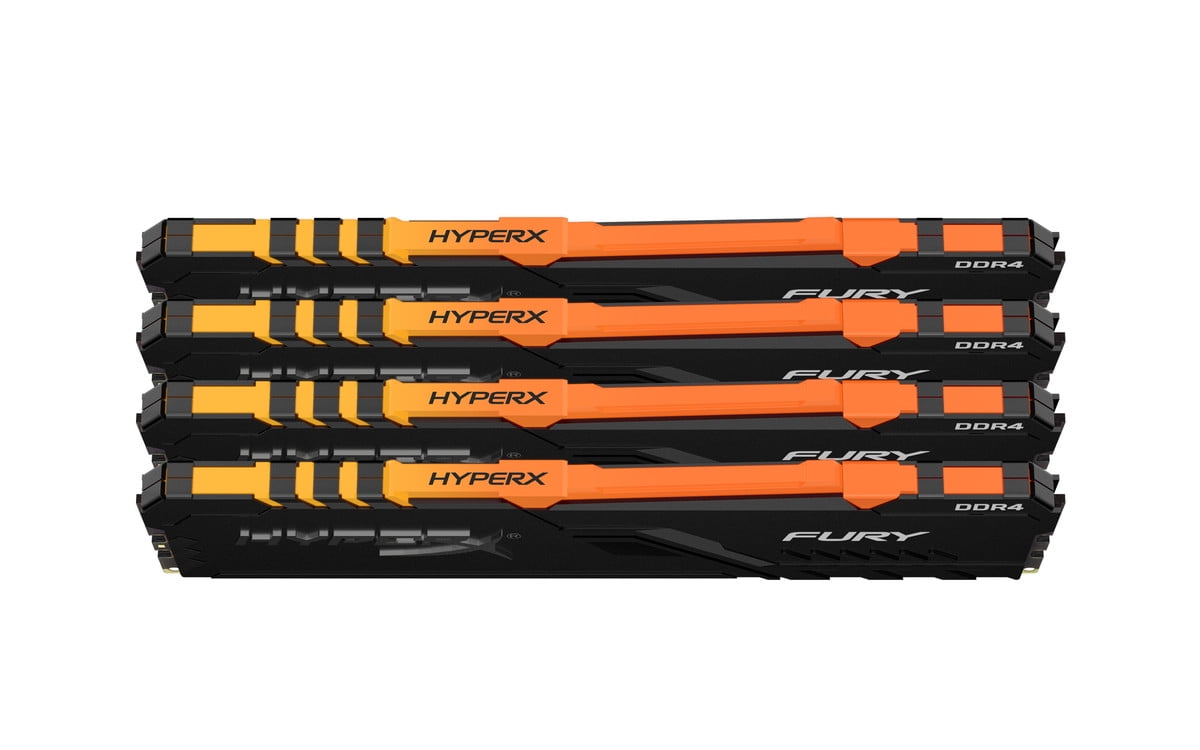 HyperX Fury 64GB 2666MHz DDR4 CL16 DIMM (Kit of 4) RGB - Walmart.com