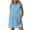 Z157 Light Blue, variant on Sleeveless Dress for Women Collared V Neck Drop Waist Pleated Mini Dresses Summer Loose Flowy Everyday Sundress 2026 Black,S
