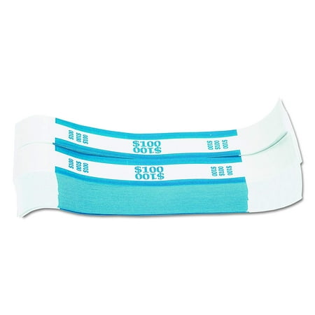 Federal Reserve Currency Self-Adhesive Currency Straps, Blue, 100 in Dollar Bills, 1000 Bands per Box (216070C08), Color-coded currency straps conform to Federal Reserve Bank requirements.., By MMF Industries ()