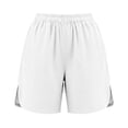 thumbnail image 7 of Sheghy Cotton Shorts Cotton Women Solid Elastic Waist Daily Casual Shorts with Side Storage Pockets White M, 7 of 7