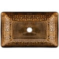 thumbnail image 4 of VIGO Rectangular Golden Greek Glass Vessel Bathroom Sink, 4 of 6