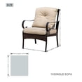 thumbnail image 3 of Direct Wicker 3-Piece Outdoor Patio Conversation Set with Table & Beige Cushions, 3 of 8