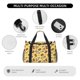 thumbnail image 4 of Balery Pineapples Sharks In Hawaiian Bolsa de Gimnasio para Mujeres, Bolsa de Viaje con Bolsillo Húmedo, Bolsa de Fin de Semana para Mujeres, Bolsa de Viaje Resistente al Agua, 4 of 7