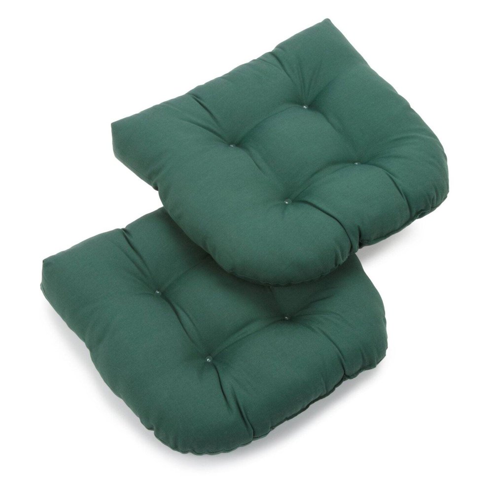 Twill UShaped Indoor Chair Cushion Set of 2