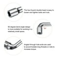 thumbnail image 4 of Uxcell 2pcs L Shaped Angled Hex Socket Wrench 6mm 45# Steel Double Ended Metric 6 Point Tubular Socket Spanner for General Repairing, 4 of 6