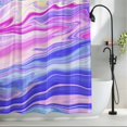 thumbnail image 2 of Abstract Ombre Fabric Shower Curtain Colorful Fluid Washable Shower Curtains for Bathroom, Waterproof Bath Curtain with Hooks Home Decor 36x72in, 2 of 8