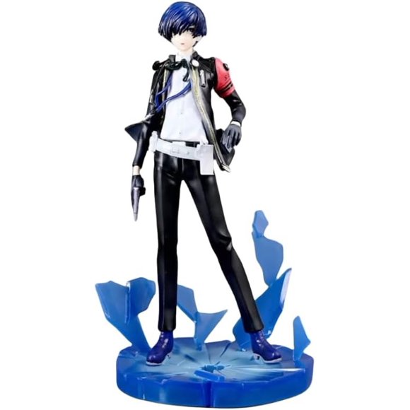 Nouvelle Figurine Yuuki Makoto, Figurine Yuuki Makoto Debout Bleue 21cm/8.3 Pouces Modèle de Personnage de Jeu en PVC Statue de Collection Cadeau d'Artisanat