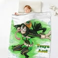 thumbnail image 5 of My Hero Academia Tsuyu Asui Anti-Pilling Flannel 32"X48" Super Soft Plush Air Condition Quilt Fluffy Warm Cozy Decorative Blankets, 5 of 7