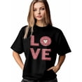 thumbnail image 1 of Camiseta de mujer, camisetas de manga corta, camisetas casuales, camisetas de cuello redondo con texto de amor para el Día de San Valentín para mujer, 1 of 8