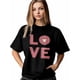 thumbnail image 1 of Women's T-Shirt,Short Sleeve Tee Shirts Casual Tops Love Text Valentine's Day Crewneck T Shirt for Women, 1 of 8