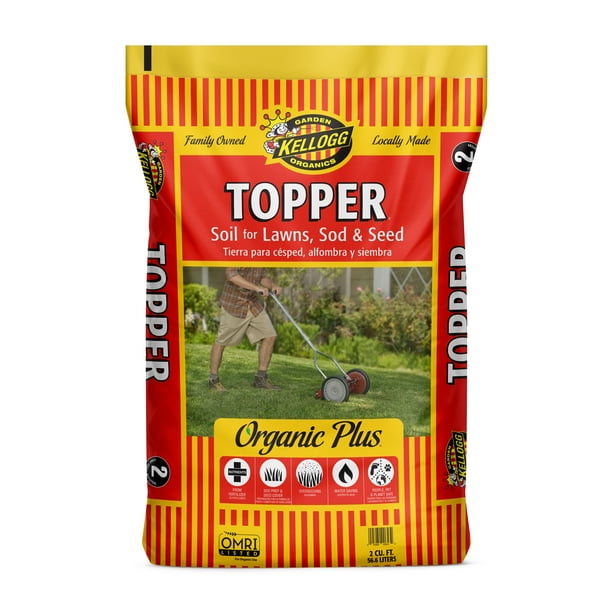 HI Kellogg Garden Organics 2CF Topper Lawn Soil for Lawns, Sod & Seed