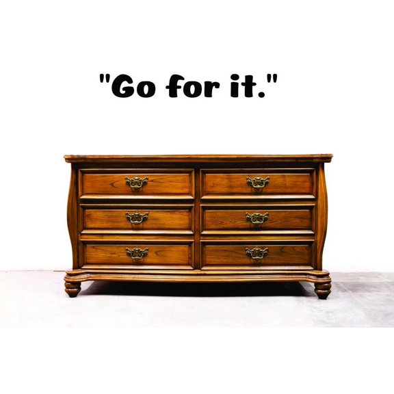 Custom Decals Go For It. Wall Art Size: 6 X 20 Inches Color: Black