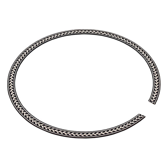 GXB12 Rosewood Guitar Rosette Curved Strips Guitar Sound Hole Inlay Calcomanías para guitarra 107.5mm