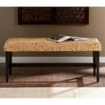 thumbnail image 5 of SEI Furniture Water Hyacinth Bench in Black and Natural, 5 of 5