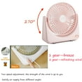 thumbnail image 5 of Kiven USB Desk Fan with Remote Control,Small But Powerful,Portable Quiet Wind Desktop Personal Fan,Adjustment Mini Fan for Better Cooling,Home Office Car Indoor Outdoor（Pink）, 5 of 5