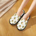 thumbnail image 5 of KLL Lovely Avocado Slippers for Women Men House Slip on Indoor Outdoor Bedroom Furry Fleece Lined Ladies Comfy Anti-Skid Rubber Hard Sole-Medium, 5 of 8
