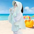 thumbnail image 1 of Protector solar con ropa con capucha,Ropa de protección solar para mujer Ropa a prueba de sol Abrigo de protección solar para mujer Diseño revolucionario, 1 of 8
