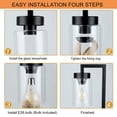 thumbnail image 4 of Depuley Metal Table Lamp Industrial Nightstand Lamp with Glass Shade E26 Bulb Included, 4 of 6