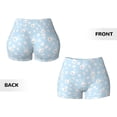 thumbnail image 6 of Yiaed Cute Bunny Print Women's Athletic Shorts Running Shorts Sporty Short High Waisted Elastic Workout Shorts for Yoga Gym Running & Sports -Medium, 6 of 8