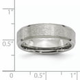 thumbnail image 5 of Titanium Beveled Edge 6mm Stone and Polished Band, 5 of 10