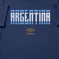 thumbnail image 2 of Umbro Men's Argentina Stacked Soccer T Shirt (New navy, S-XXXL), 2 of 4
