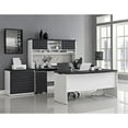 thumbnail image 4 of Table de Travail de Pont de Poursuite de Meubles Altra en Blanc et Gris, 4 of 10