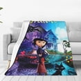 thumbnail image 4 of Coraline Flannel Blanket Funny Ultra-Soft Micro Warm Throw Blanket Fleece Blanket Interesting Gift 80"X60", 4 of 9