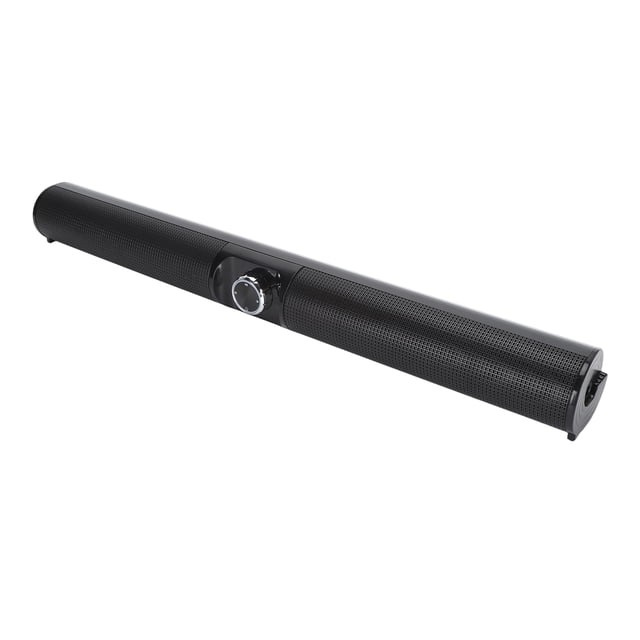 Computer Speaker, 3D Stereo Sound Widely Compatible High Stability 5.3 Soundbar 20W RGB Circular Ambient Light for PC