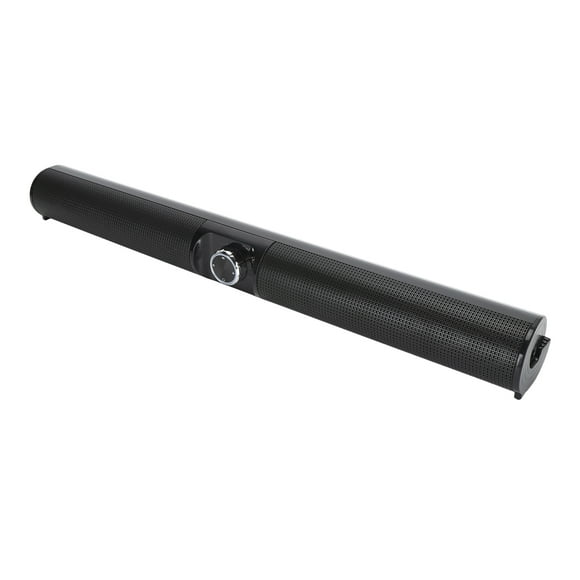 Computer Speaker, 3D Stereo Sound Widely Compatible High Stability 5.3 Soundbar 20W RGB Circular Ambient Light for PC