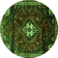thumbnail image 1 of Ahgly Company Indoor Round Persian Green Traditional Area Rugs, 6' Round, 1 of 1