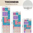 thumbnail image 4 of Multicolor Ethnic Flower Patchwork Pattern Kitchen Rugs Sets Of 3,Kitchen Runner Rugs Non Skid Washable,Decorative Kitchen Floor Mats for Kitchen,Sink,Laundry,17"x30"+ 17"x47" + 17"x59", 4 of 6