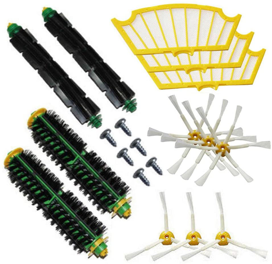 3 Filters&Brushes for iRobot Roomba 500 Series 510 530 540 560 Vacuum Cleaner 