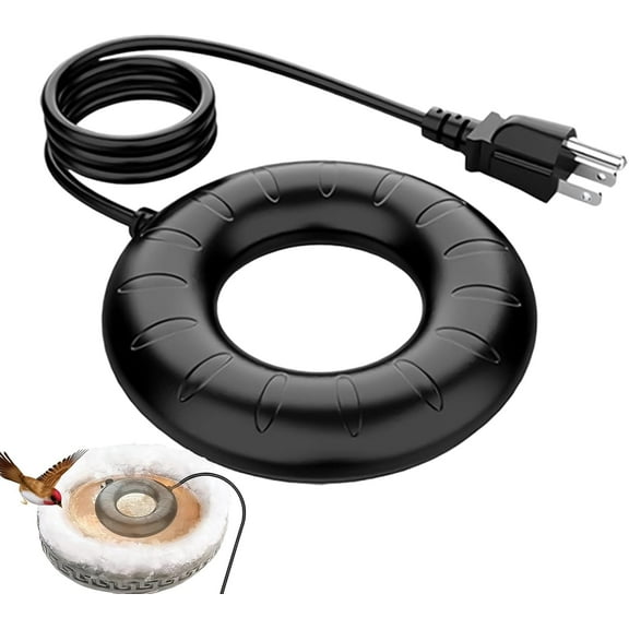 Birdbath Heater for Winter | 70W Submersible Fountain Heater Warmer,Thermostatic Control Heated Bird Bath Deicer,for Chicken Poultry Outdoor Yard Patio Pond Farm Chicken Poultry