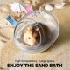 thumbnail image 5 of Baño para hámster - Caja de baño para hámster - Bañera a prueba de polvo, baño de arena, cama transparente - Jaula de juguete para animales pequeños - Accesorios de baño, 5 of 5