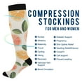 thumbnail image 2 of FORMRS Womens Knee High Socks Casual Long Thick Travel Daily Wear, 1 Pair, Watercolor Orange, 2 of 6